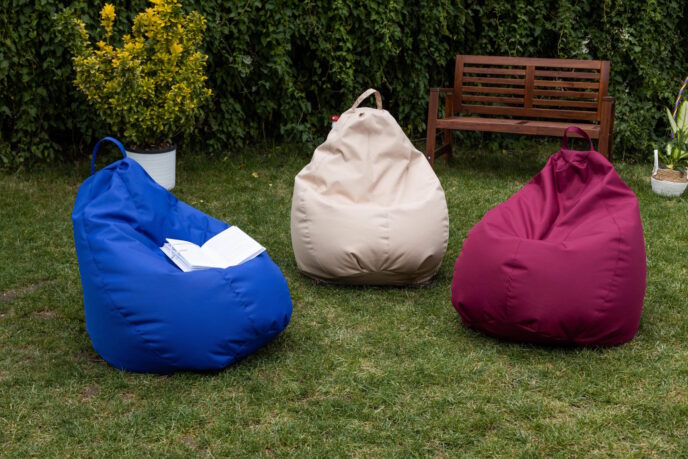 Fotoliu Puf Bean Bag Visiniu XL - imagine 3