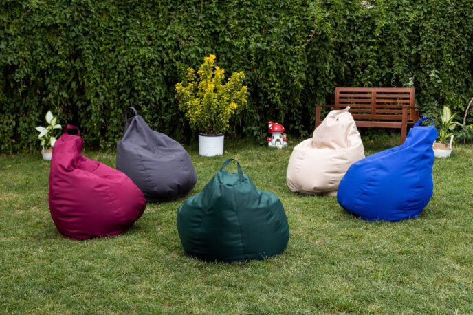 Fotoliu Puf Bean Bag Visiniu XL - imagine 2