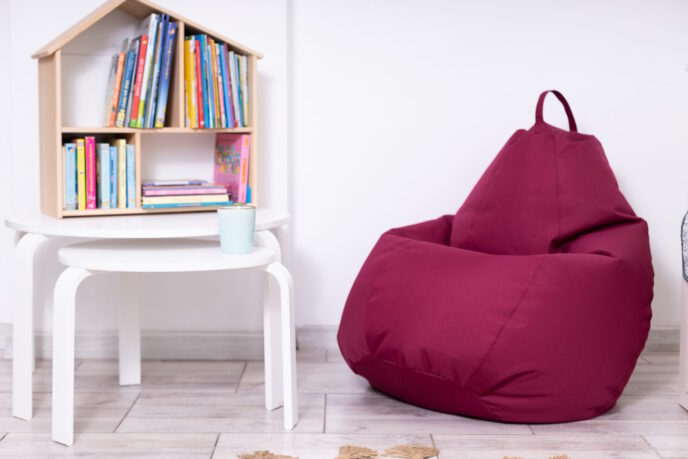 Fotoliu Puf Bean Bag Visiniu XL - imagine 5