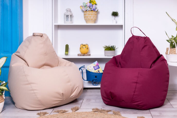 Fotoliu Puf Bean Bag Visiniu XL - imagine 6