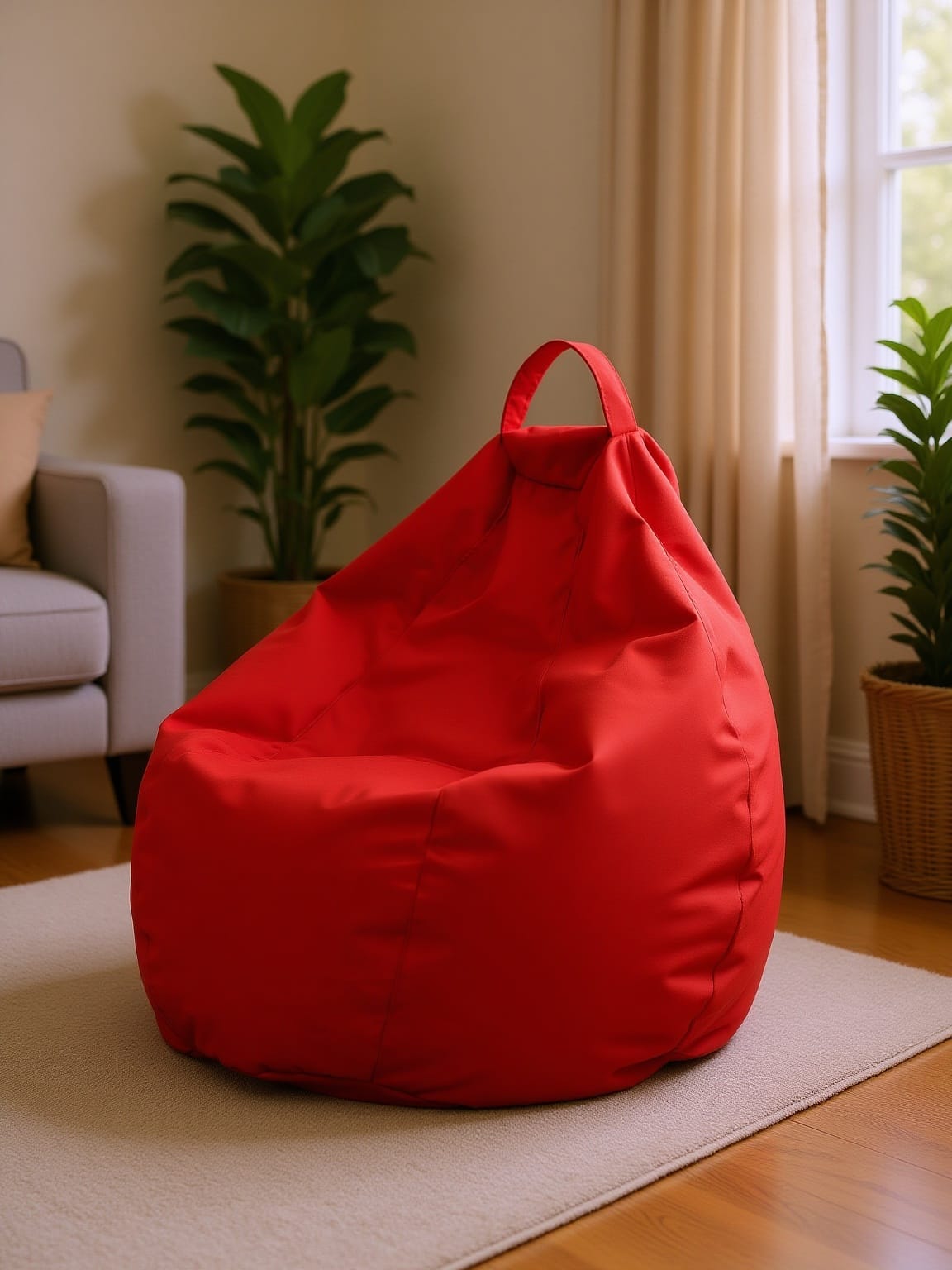 Fotoliu Puf Bean Bag ROSU XXL