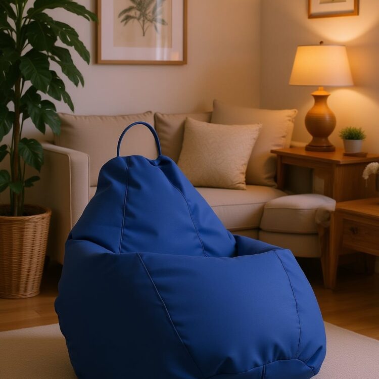 Fotoliu Puf Bean Bag ALBASTRU XXL