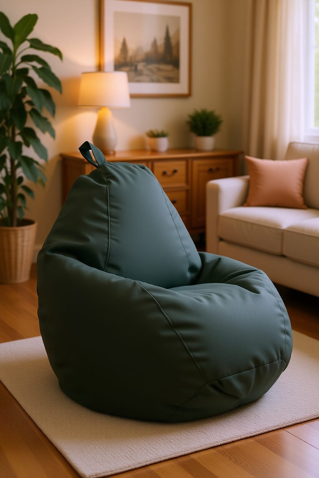 Fotoliu Puf Bean Bag VERDE XXL